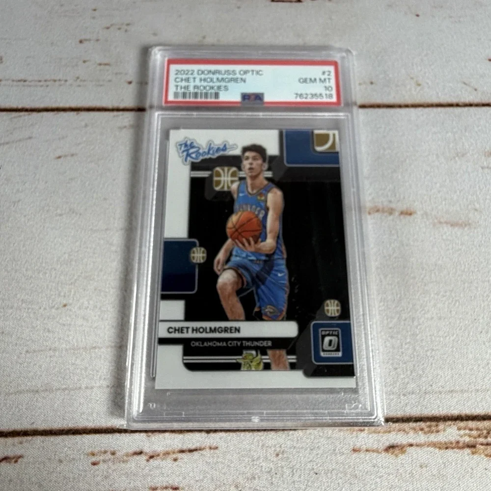 2022 Donruss Optic The Rookies Chet Holmgren RC #2 PSA 10 Gem Mint Thunder